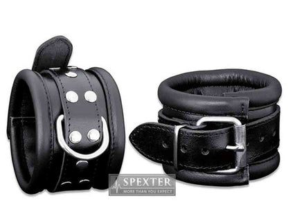 Leder-Fussfessel, schwarz - 6,5cm