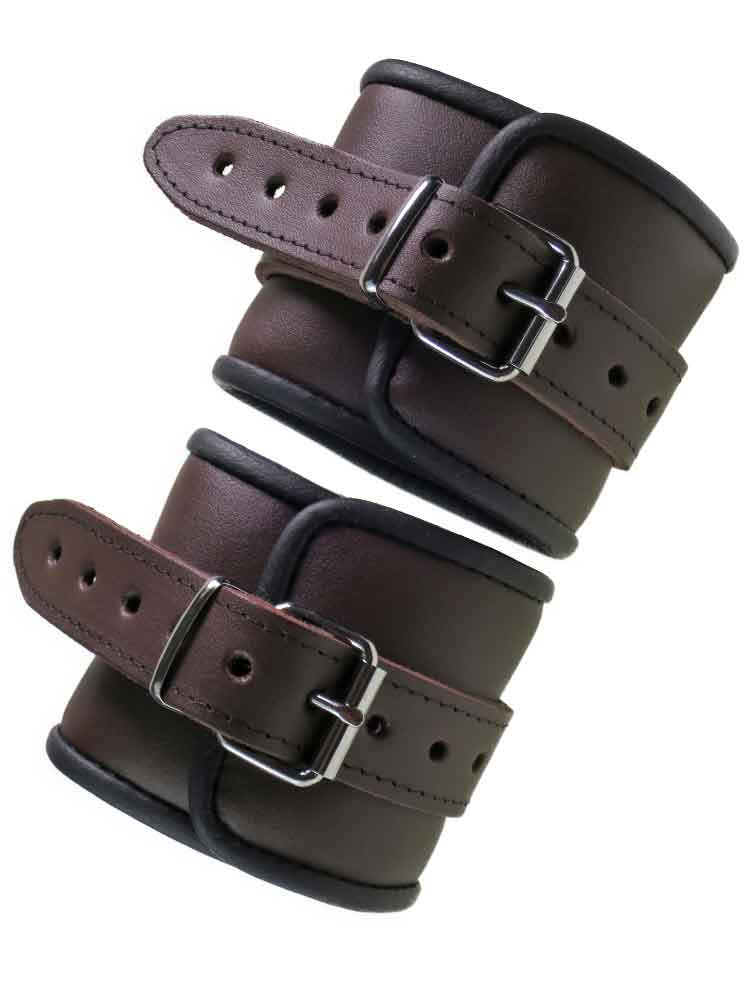 Leder-Fussfessel, schwarzbraun - 6,5cm