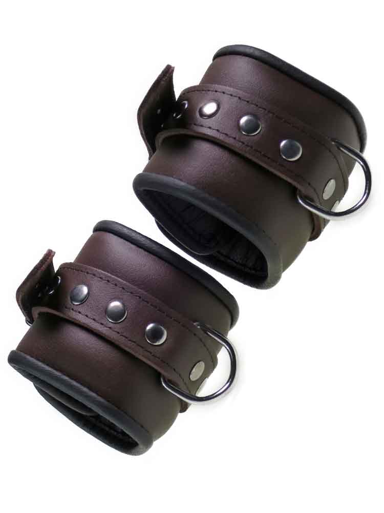 Leder-Fussfessel, schwarzbraun - 6,5cm