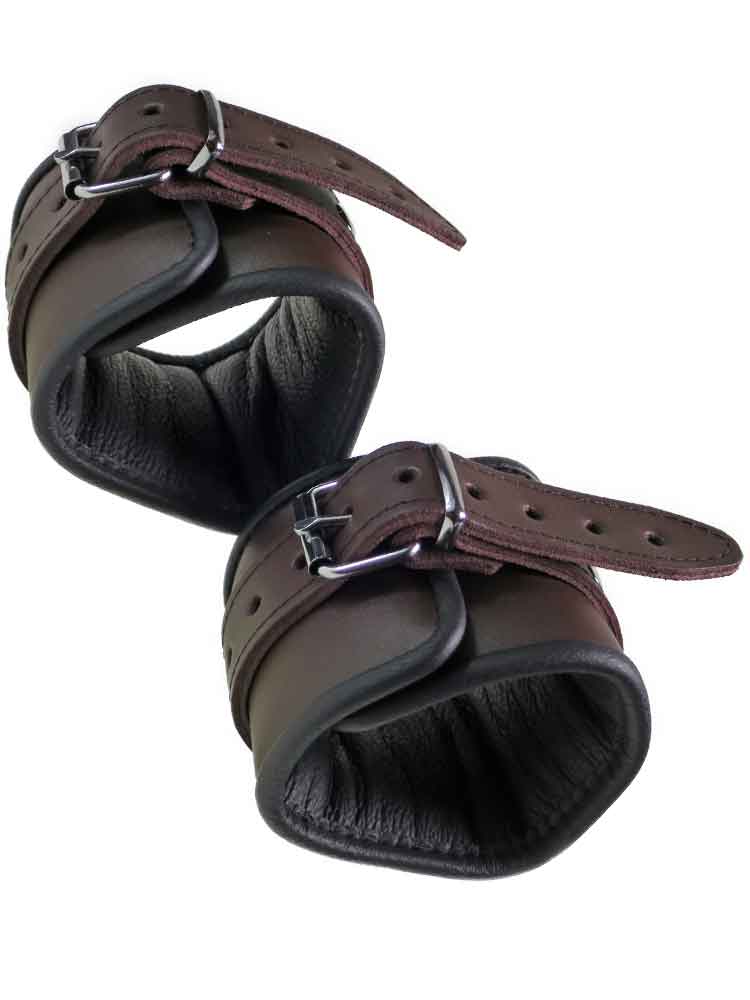 Leder-Fussfessel, schwarzbraun - 6,5cm