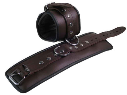 Leder-Fussfessel, schwarzbraun - 6,5cm