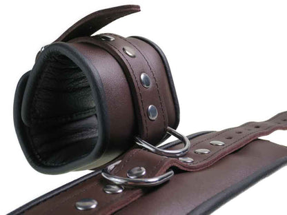 Leder-Fussfessel, schwarzbraun - 6,5cm
