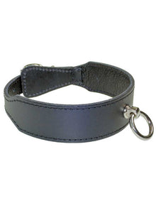 Leder-Halsband PASSION & Ring der O - schwarz