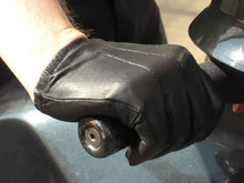Leder-Handschuhe DELUXE POLICE CLASSIC SCHWARZ