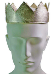Leder-Krone für Kings and Queens - gold