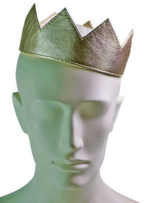 Leder-Krone für Kings and Queens - gold
