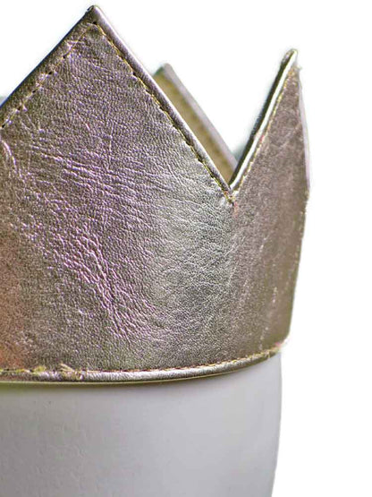 Leder-Krone für Kings and Queens - gold