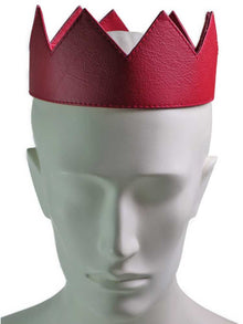 Leder-Krone für Kings and Queens - rot