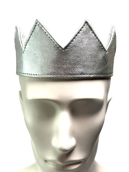 Leder-Krone für Kings and Queens - silber