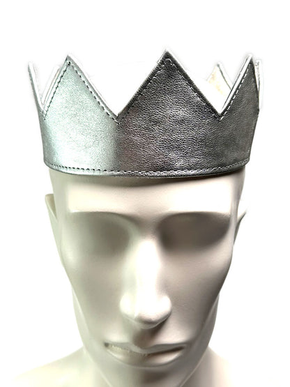 Leder-Krone für Kings and Queens - silber