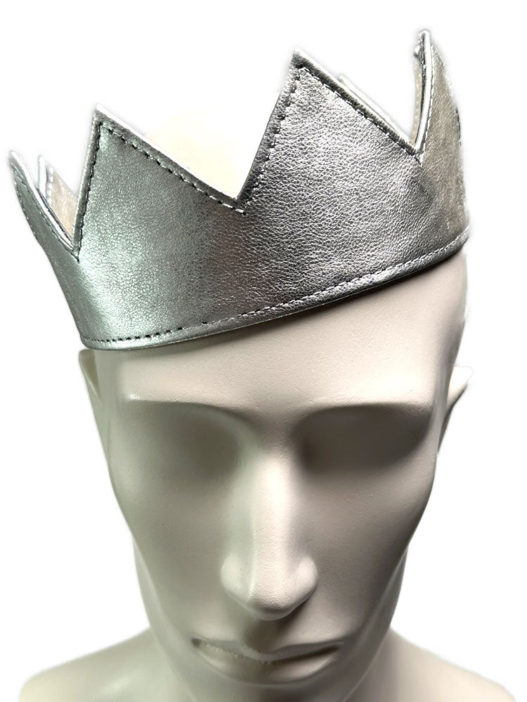 Leder-Krone für Kings and Queens - silber