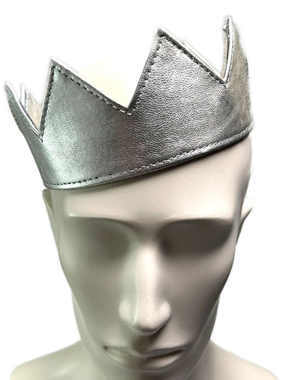 Leder-Krone für Kings and Queens - silber