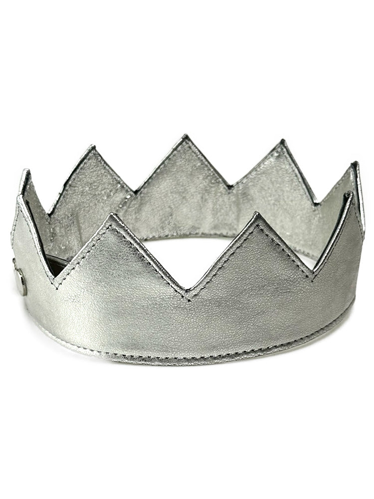 Leder-Krone für Kings and Queens - silber