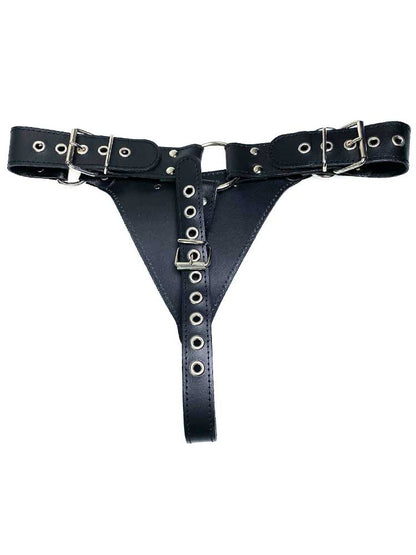 Leder-Strap-on Dildo-Harness WOMAN