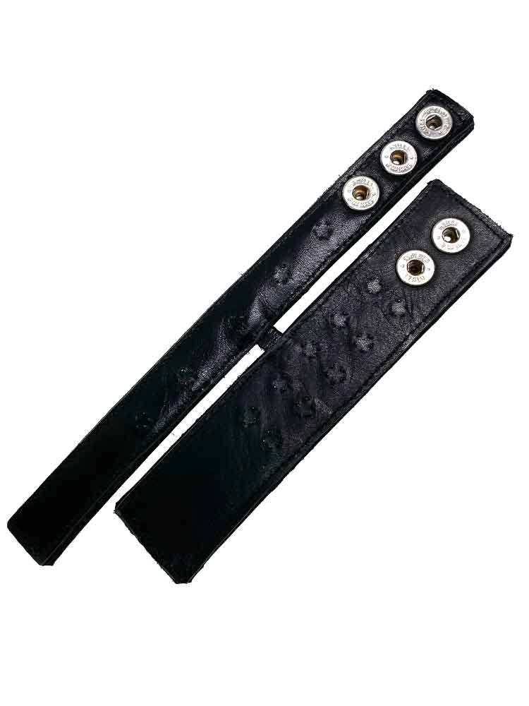 Leder Duo Cockring 21/35 mit Spikes
