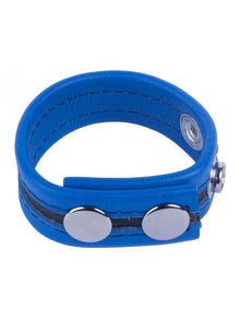 Leder-Cockring TIPPY blau-schwarz