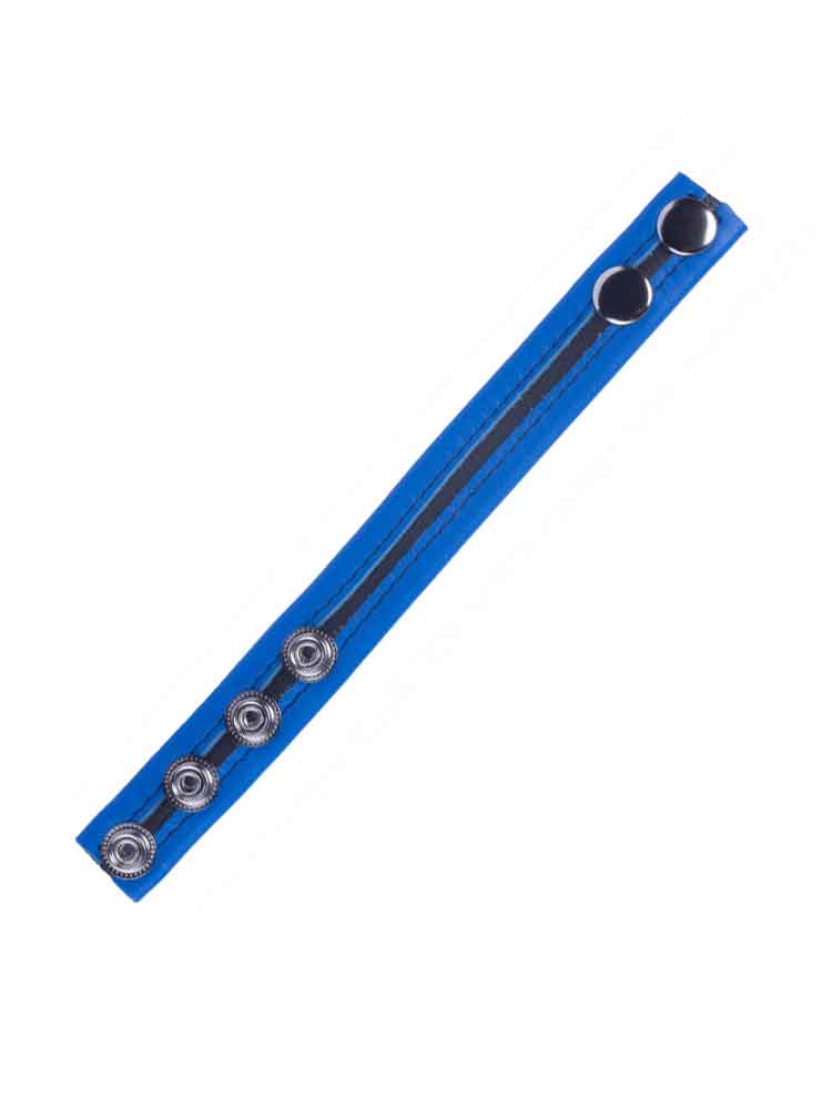 Leder-Cockring TIPPY blau-schwarz
