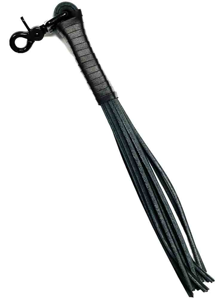 Flogger aus Riemen schwarz 35 cm