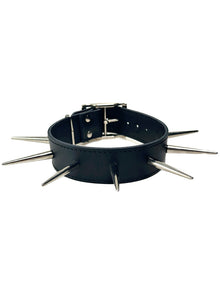 Leder-Halsband mit 55mm Spitznieten