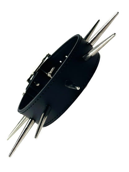 Leder-Halsband mit 55mm Spitznieten