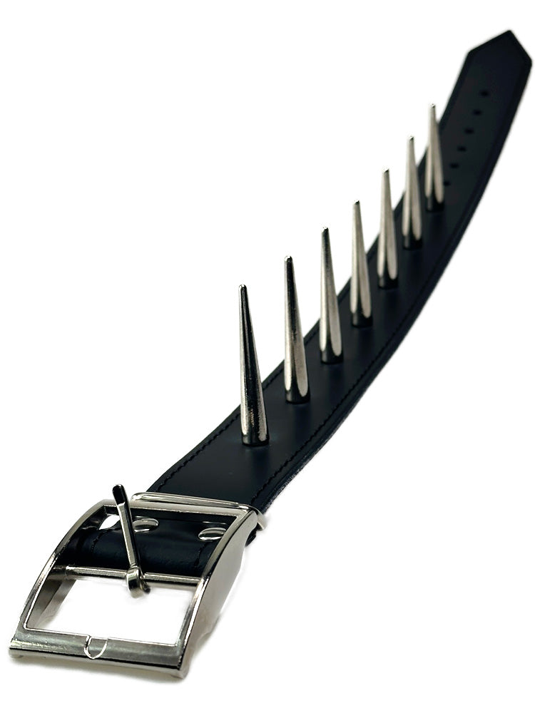 Leder-Halsband mit 55mm Spitznieten