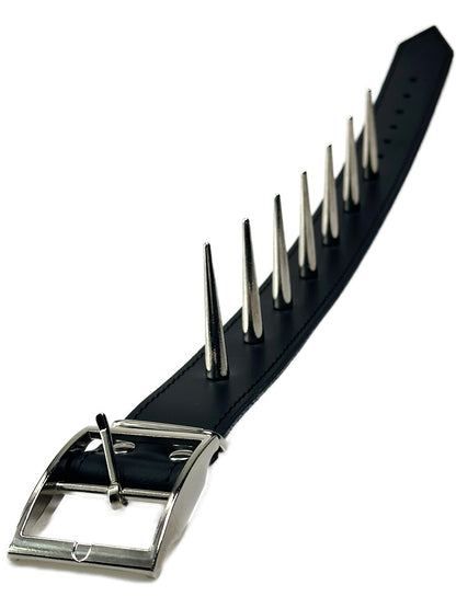Leder-Halsband mit 55mm Spitznieten