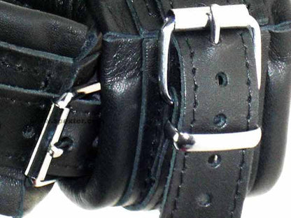 Leder-Handfesseln, schwarz - 6,5cm