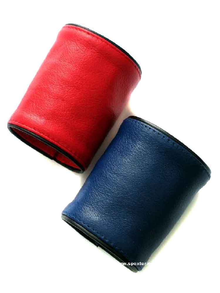 Leder-Handgelenk-Geldbeutel 8cm breit ROT