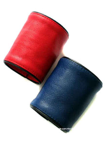 Leder-Handgelenk-Geldbeutel 8cm breit ROT