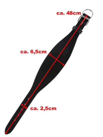 Leder-Halsband schwarz