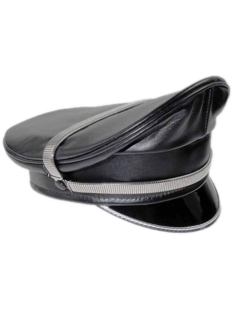 Leder-Kappe SPEXTER DELUXE CAP silber