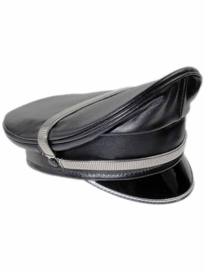 Leder-Kappe SPEXTER DELUXE CAP silber