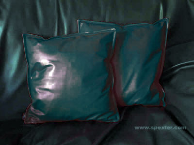 Leder-Kissenhülle 40x40 SCHWARZ - Specially made to order