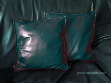 Leder-Kissenhülle 40x40 SCHWARZ - Specially made to order