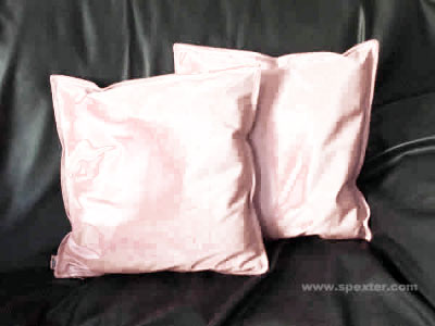 Leder-Kissenhülle 40x40 WEISS - Specially made to order