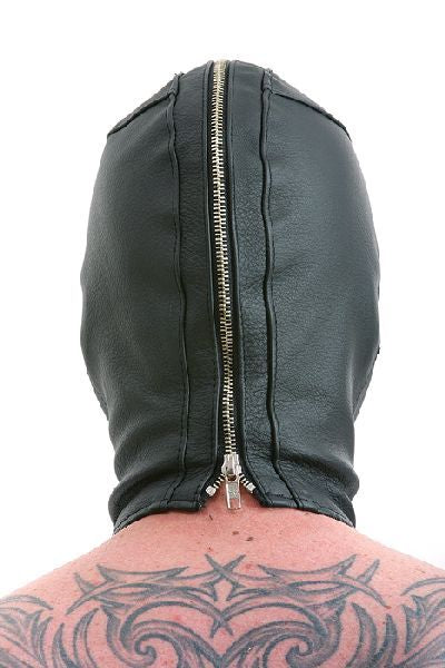 Ledermaske mit Mund- und Augenklappe