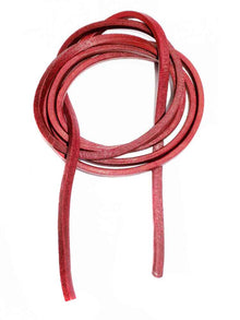 Lederband 1 Meter ROT