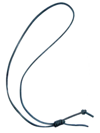 Lederband mit Henkerknoten - blau
