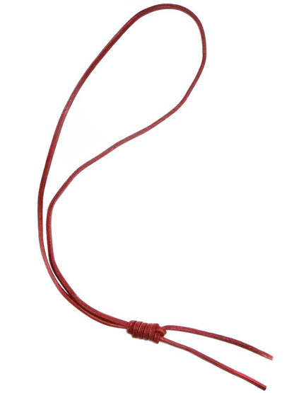 Lederband mit Henkerknoten - rot