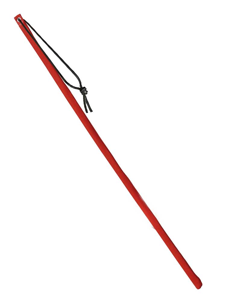 Lederrohrstock rot flexibel 60cm