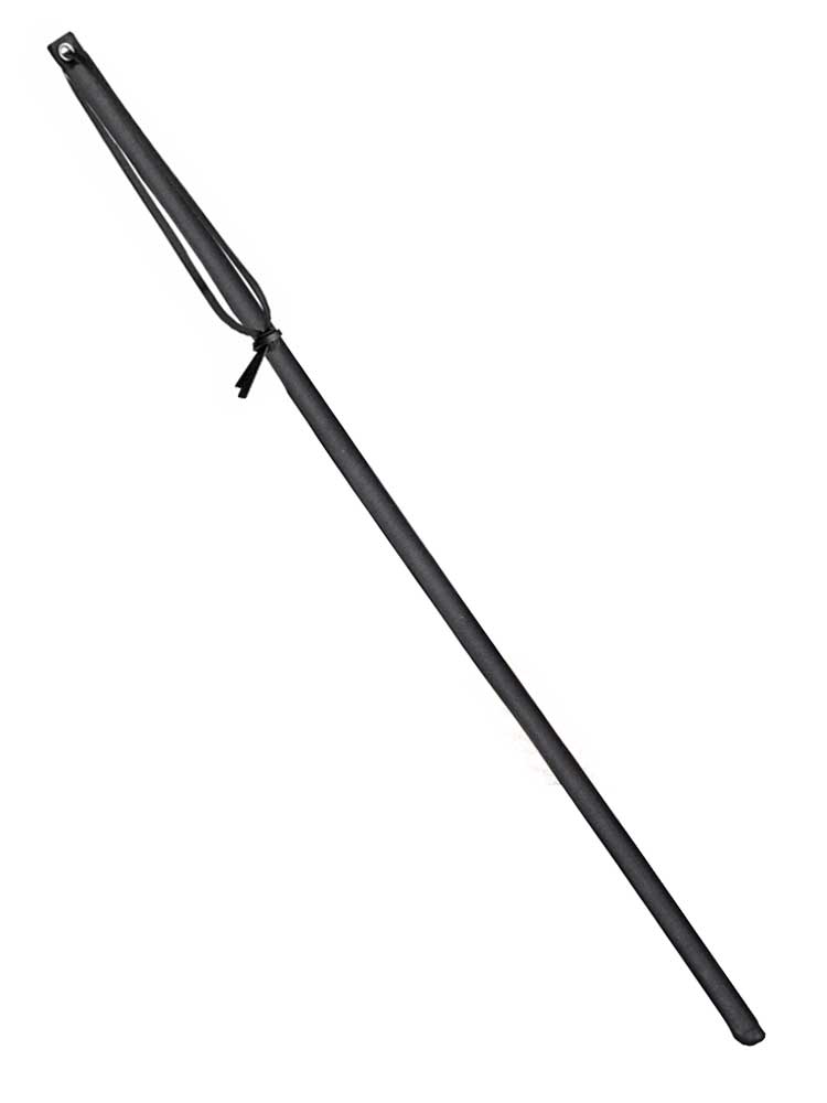 Lederrohrstock schwarz flexibel 60cm