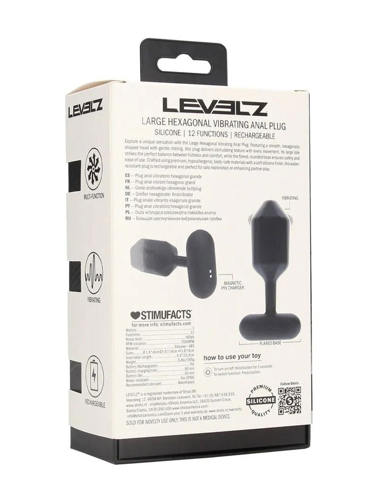 LEVELZ Hexagonal Vibro-Analplug large