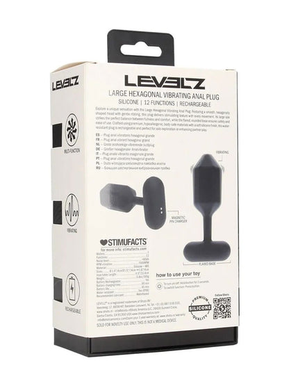 LEVELZ Hexagonal Vibro-Analplug large