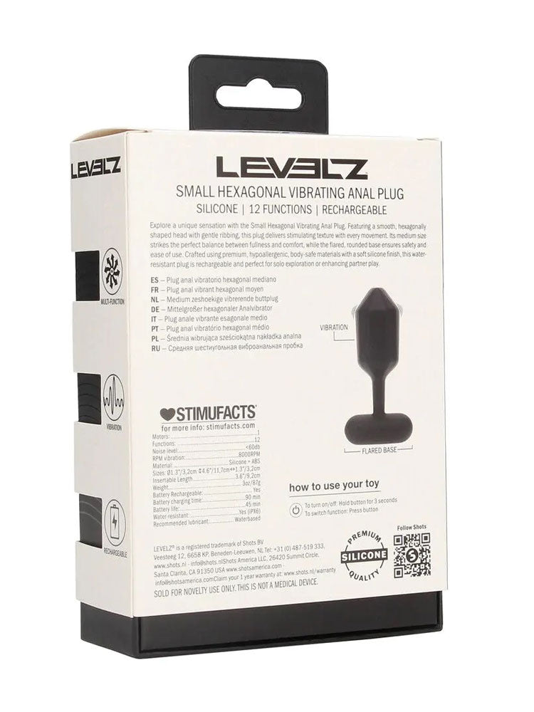 LEVELZ Hexagonal Vibro-Analplug small