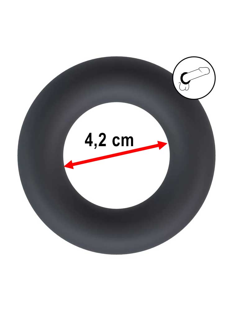 LEVELZ Silikon Cockring Large - schwarz