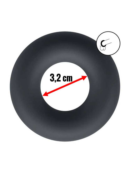 LEVELZ Silikon Cockring Medium - schwarz