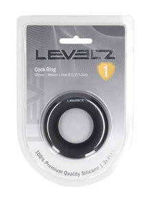 LEVELZ Silikon Cockring Medium - schwarz