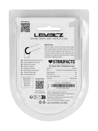 LEVELZ Silikon Cockring Small - schwarz