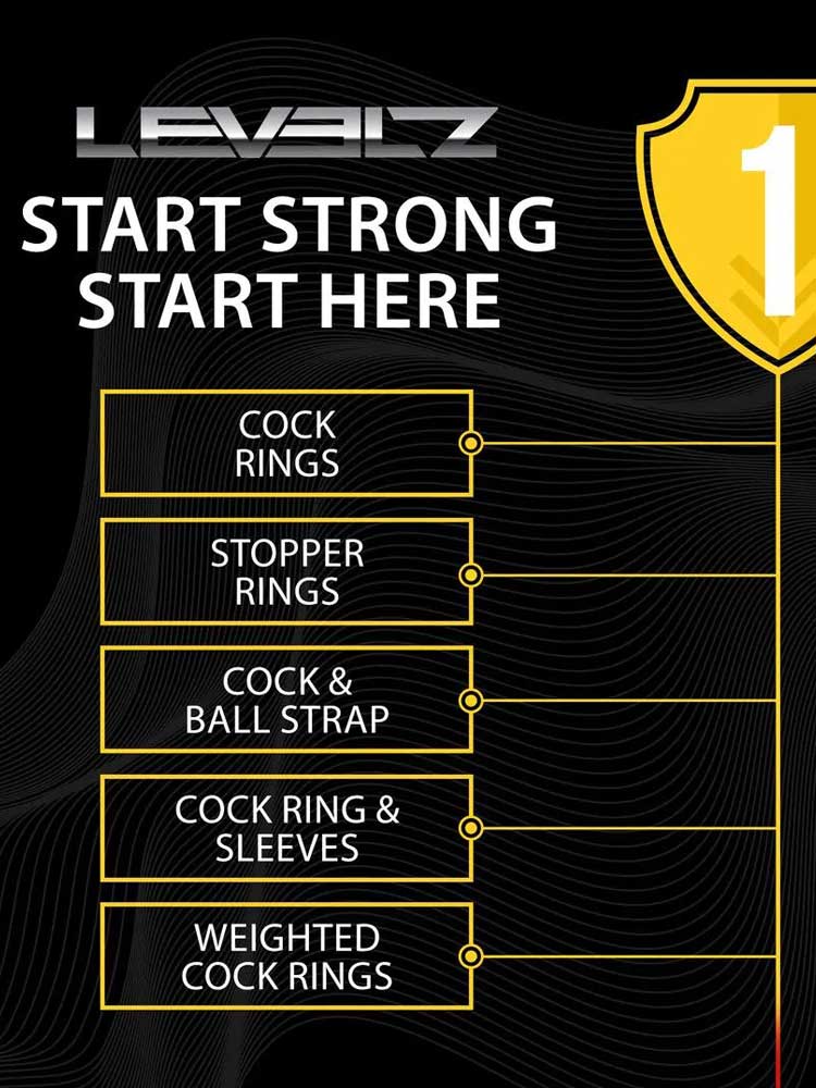 LEVELZ Tri-O-Shaft Cock & Ball Ring