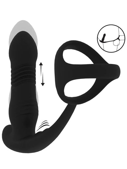 LEVELZ Vibrierender Stoss-Prostatamassager mit Cockring